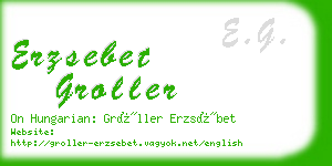 erzsebet groller business card